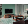 Meuble TV contemporain 160 cm coloris mango Silvia