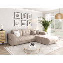 Canap&eacute; d'angle convertible en tissu moderne Cecilia