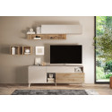 Meuble tv 180 cm ch&ecirc;ne cadiz/cachemire Minorka