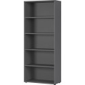 Biblioth&egrave;que de bureau 5 compartiments graphite Maily