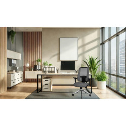 Siège de bureau en tissu Amelia