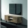 Meuble TV contemporain 160 cm chêne canyon Timber