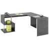Bureau d'angle moderne gris ardoise Celtic