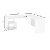 Bureau d'angle moderne gris ardoise Celtic