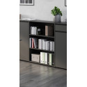 Etag&egrave;re de bureau H 120 cm coloris graphite Betina