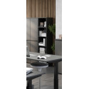 Biblioth&egrave;que de bureau H 197 cm coloris graphite Betina