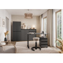 Ensemble de bureau 5 &eacute;l&eacute;ments coloris graphite Betina