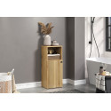 Meuble bas de salle de bain contemporain ch&ecirc;ne clair Lissandre