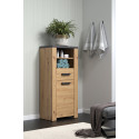 Meuble bas de salle de bain contemporain ch&ecirc;ne artisan Fabrizio