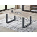 Table basse contemporaine ch&ecirc;ne sable Thorie