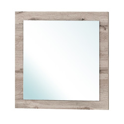 Miroir carré de salle à manger chêne canada Emilia