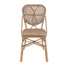 Chaise de bistrot empilable d'extérieur imitation rotin Dana