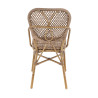 Chaise de bistrot empilable d'extérieur imitation rotin Dana