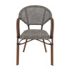 Fauteuil de bistrot empilable d'extérieur en textilène Marne