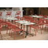 Tabouret de terrasse d'éxtérieur en tressage cordé Davida