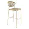 Tabouret de terrasse d'éxtérieur en tressage cordé Davida