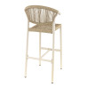 Tabouret de terrasse d'éxtérieur en tressage cordé Davida