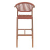 Tabouret de terrasse d'éxtérieur en tressage cordé Davida