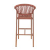 Tabouret de terrasse d'éxtérieur en tressage cordé Davida