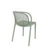 Chaise de bistrot d'extérieur empilable en polypropylène Sahari