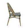 Chaise de terrasse d'extérieur empilable en textilène Cherbourg