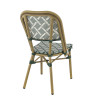 Chaise de terrasse d'extérieur empilable en textilène Cherbourg