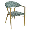 Fauteuil de terrasse d'extérieur empilable en textilène Cherbourg