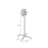 Pied de table de bar pliable d'extérieur en aluminium Martina