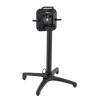 Pied de table pliable d'extérieur en aluminium noir mat Osaka