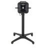 Pied de table pliable d'extérieur en aluminium noir mat Osaka