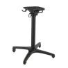 Pied de table pliable d'extérieur en aluminium noir mat Osaka