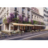 Table de brasserie ronde pliable d'extérieur Riviera