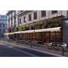 Table de brasserie ronde pliable d'extérieur Riviera