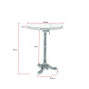 Table de brasserie ronde pliable d'extérieur Riviera