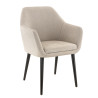 Fauteuil de restaurant en tissu Enzo (lot de 2)