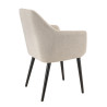 Fauteuil de restaurant en tissu Enzo (lot de 2)