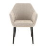 Fauteuil de restaurant en tissu Enzo (lot de 2)