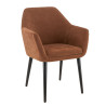 Fauteuil de restaurant en tissu Enzo (lot de 2)