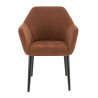 Fauteuil de restaurant en tissu Enzo (lot de 2)
