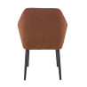 Fauteuil de restaurant en tissu Enzo (lot de 2)