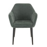 Fauteuil de restaurant en tissu Enzo (lot de 2)