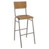 Tabouret de bistrot métal et bois Angelus
