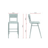 Tabouret de bistrot métal et bois Angelus