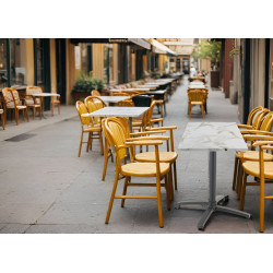Pied de table pliable d'extérieur en aluminium Martina