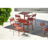 Table de brasserie pliable pour terrasse en métal Bastien