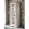 Vitrine contemporaine 72 cm chêne blanc Elbeth