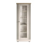 Vitrine contemporaine 72 cm chêne blanc Elbeth
