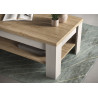 Table basse contemporaine chêne blanc Elbeth