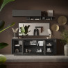 Buffet/bahut moderne 207 cm coloris lave Rosine