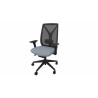 Fauteuil de bureau en tissu coque noire avec translation Leader